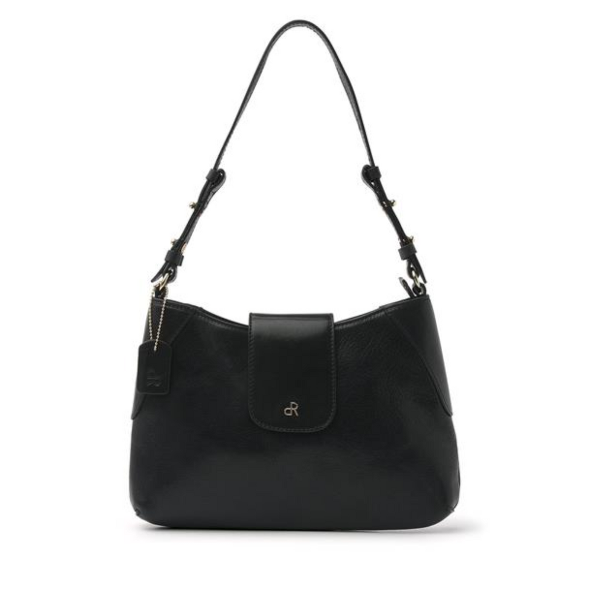 ladies shoulder bag in black colour 