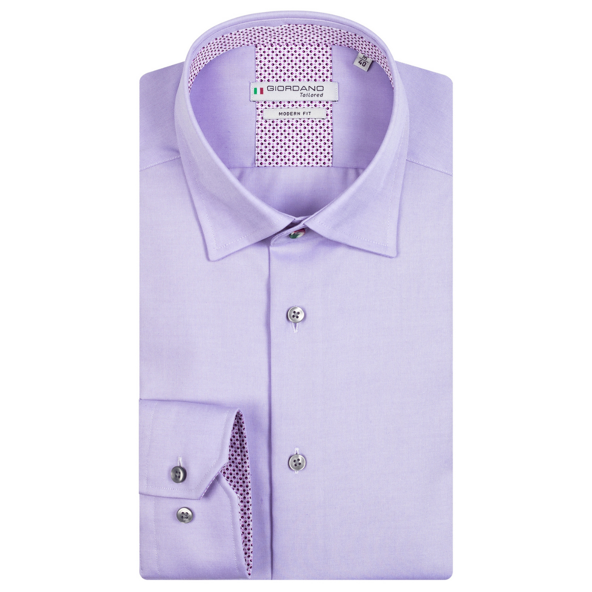 giordano shirt in lilac colour