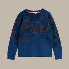 Load image into Gallery viewer, whitestuff jumper in blue colour showing front off jumper
