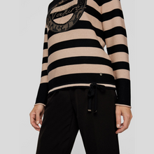 Load image into Gallery viewer, female model wearing rabe roundneck pullover with arms down by side
