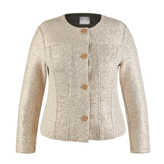 rabe button jacket in vanilla colour