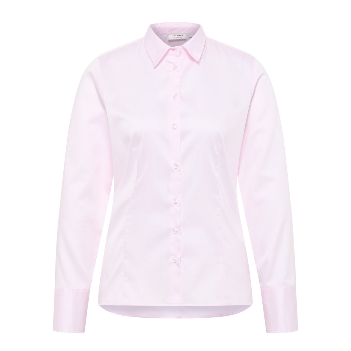 Eterna shirt in pink colour showing front off shirt 