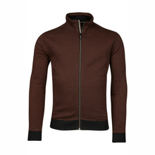 Load image into Gallery viewer, Baileys Textured Print Cotton Full Zip Knit
