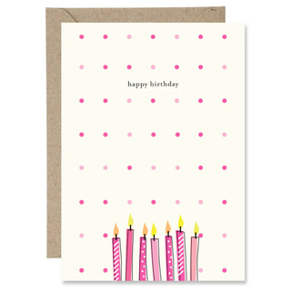 Birthday Candles Pink-The Paper Gull Card