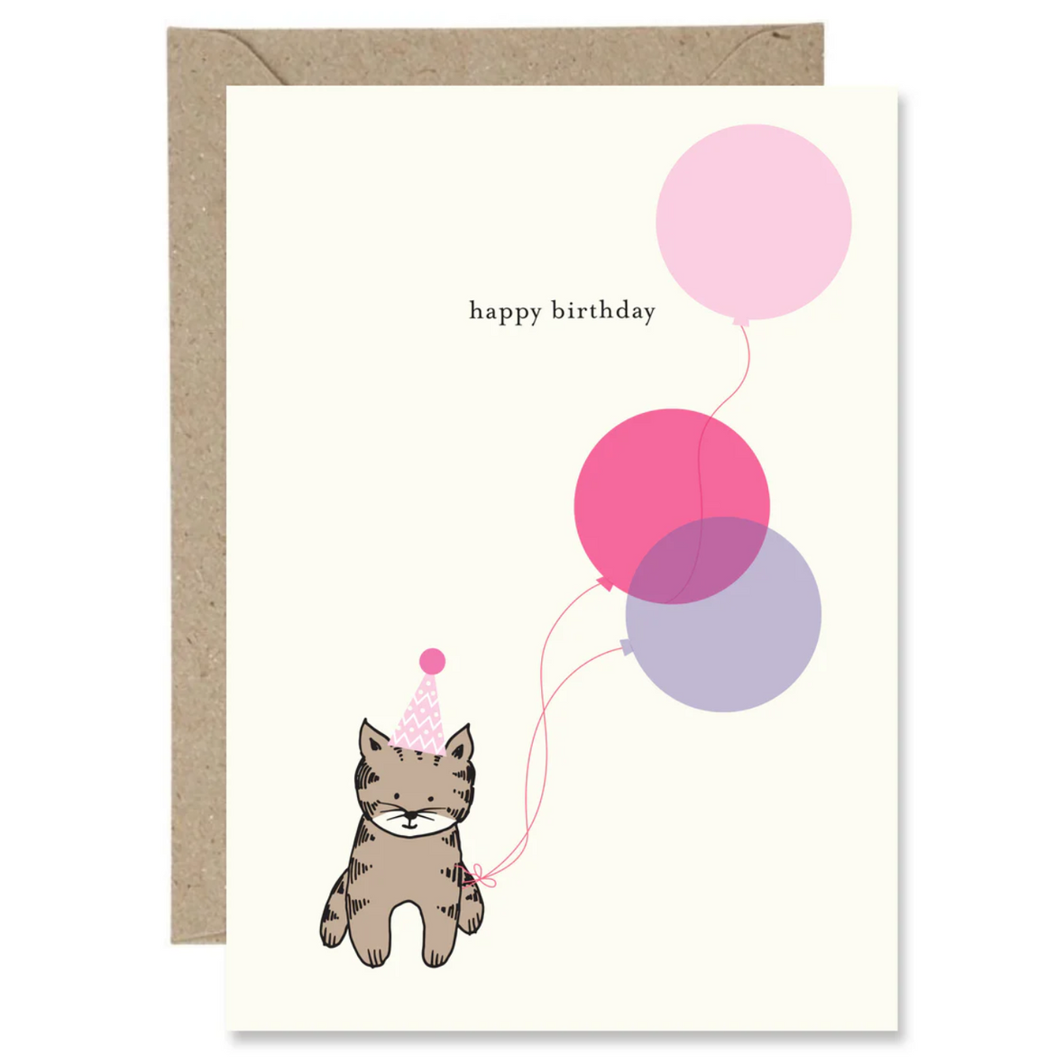 Birthday Cat - The Paper Gull Card