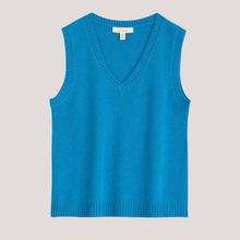 Load image into Gallery viewer, seasalt vest jumper in teal colour
