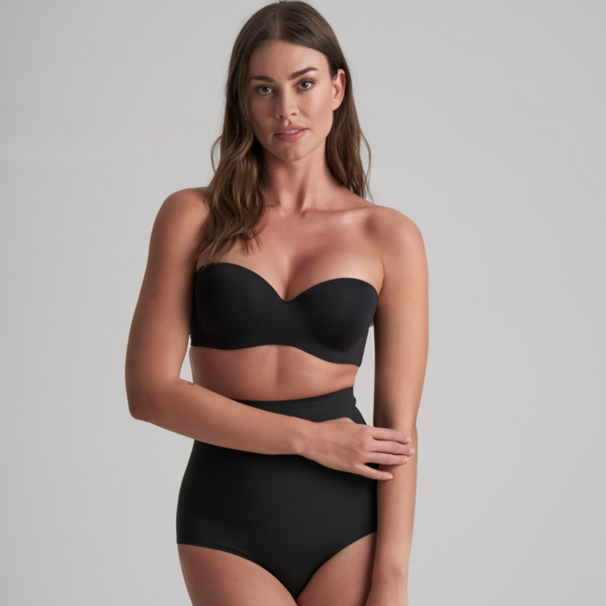 Bye Bra Waist Control High Waist Brief | Black