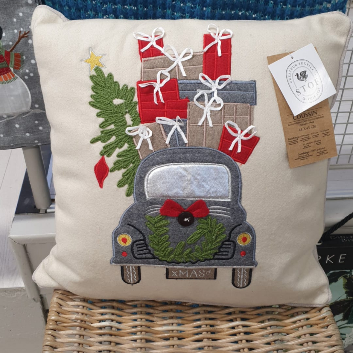 Christmas Car Cushion |45x45