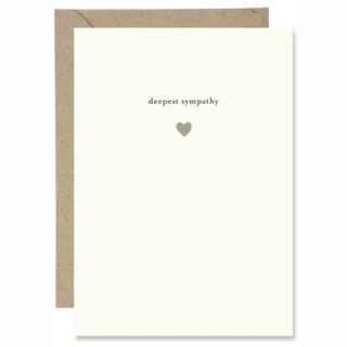 Deepest Sympathy Paper Gull Card