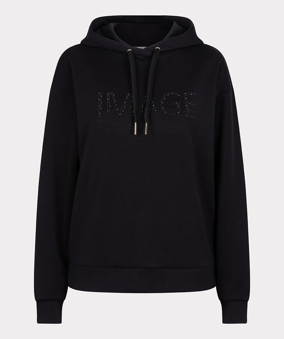 Esqualo sweater hoodie in black colour