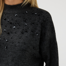 Load image into Gallery viewer, Esqualo Beaded Sweater | Dark Grey
