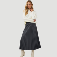 Load image into Gallery viewer, Esqualo Plisse Skirt | Granite
