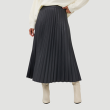 Load image into Gallery viewer, Esqualo Plisse Skirt | Granite
