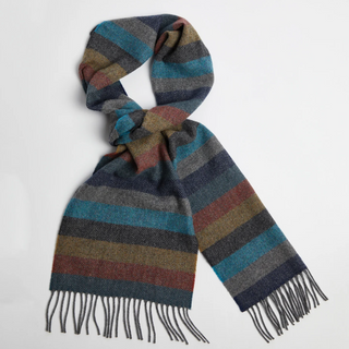 Foxford Lambswool Multi-Stripe Scarf