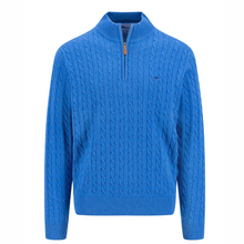 Load image into Gallery viewer, Fynch Hatton &quot;Cable Knit&quot; Half Zip
