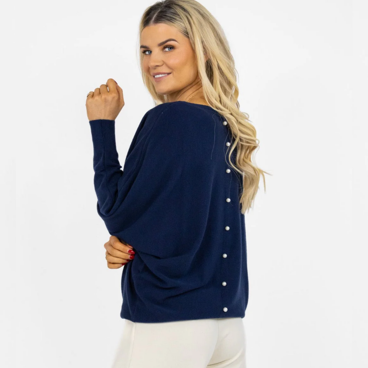 Kate & Pippa Elba Jumper | Navy