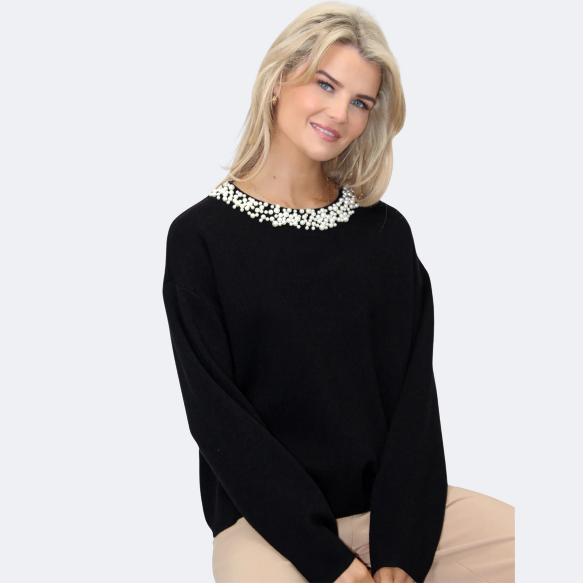 Kate & Pippa Annabelle Pearl Knit Jumper