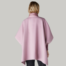 Load image into Gallery viewer, female model wearing emme marella cloak in mauve colour
