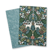 Load image into Gallery viewer, Majestic Stag Green Tea Towel (Pack of Two)
