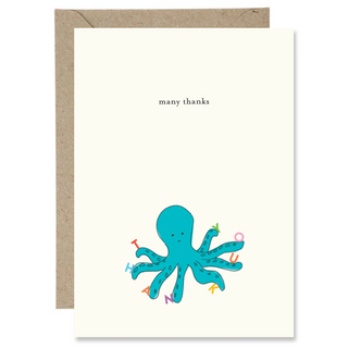 Many Thanks Octopus-The Paper Gull Card