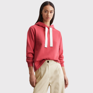 Marco O' Polo Organic Cotton Hooded Sweatshirt | Berry