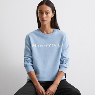 Marc O Polo Organic Cotton Logo Sweatshirt | Sky Blue