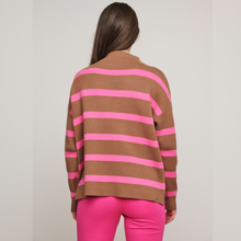 Load image into Gallery viewer, Rino &amp; Pelle Mock Neck Twig Sweater | Magenta
