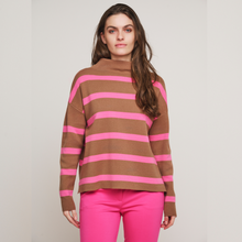 Load image into Gallery viewer, Rino &amp; Pelle Mock Neck Twig Sweater | Magenta
