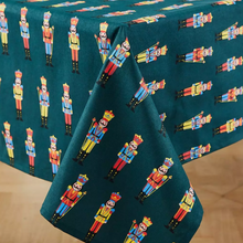 Load image into Gallery viewer, Nutcracker Green Easy Wipe Table Cloth 137 x 229cm
