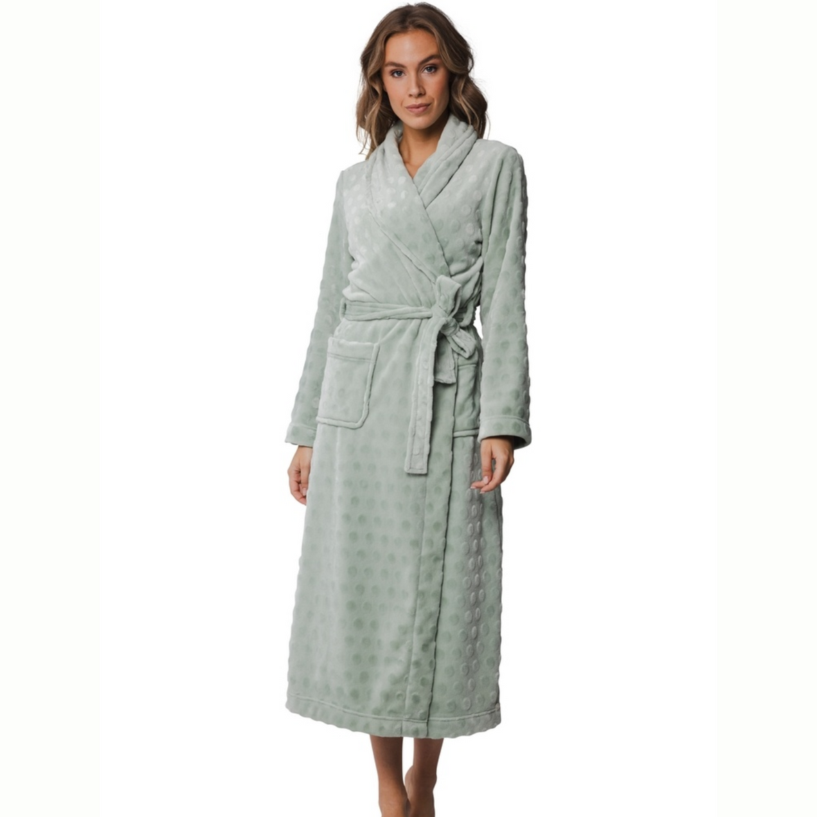 Pastunette Extra Long Dressing Gown | Green