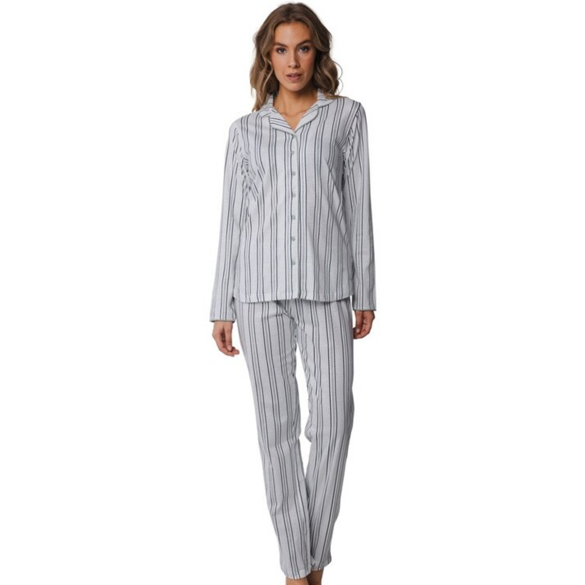 Pastunette Modern Stripes Full Button Pyjamas