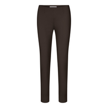 Load image into Gallery viewer, Rafaello rossi penny trouser in brown colour showing front off trouser
