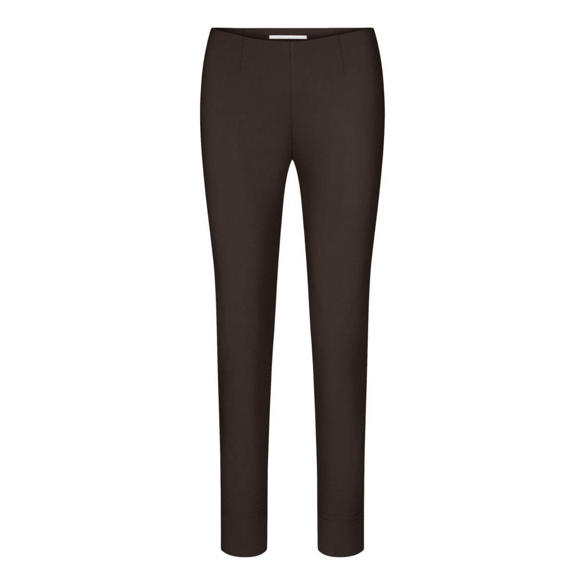 Rafaello rossi penny trouser in brown colour showing front off trouser