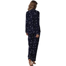 Load image into Gallery viewer, Rebelle by Pastunette Moon and Star Button Up Pyjamas
