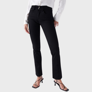 Salsa Secret Push In Straight Leg Jeans | Black