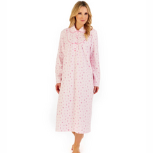 Load image into Gallery viewer, Slenderella Floral Printed Luxury Flannel 45&quot; Woven Nightdress
