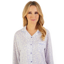 Load image into Gallery viewer, Slenderella Leaf Print Tailored Jersey Pyjama | Blue
