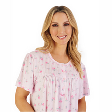 Load image into Gallery viewer, Slenderella Short Sleeve Floral Print Jersey Nightdress
