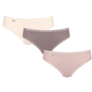 Sloggi 24/7 Weekend 3 Pack Tai Briefs | Beige