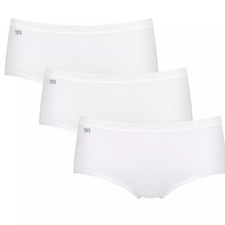 Sloggi Basic+ 3 Pack Midi Brief | White