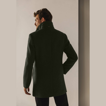 Load image into Gallery viewer, Rear of coat on model 
