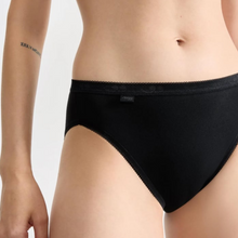 Load image into Gallery viewer, Sloggi Basic+ High Leg Tai Brief 4 Pack | Black
