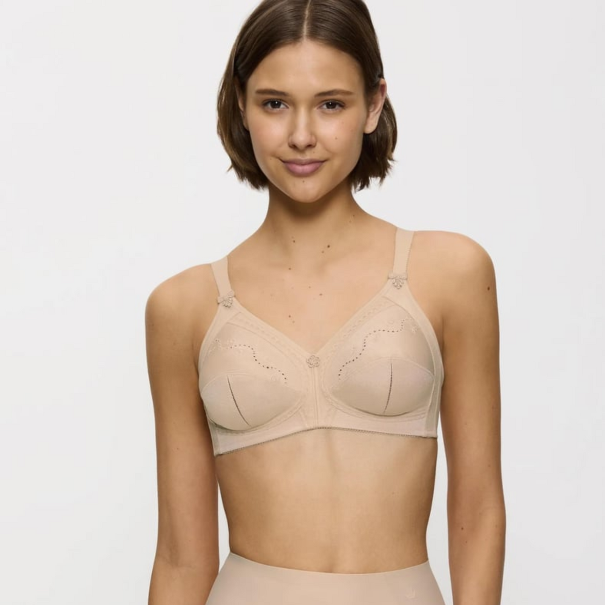 Triumph Doreen & Cotton Non-Wired Bra | Natural