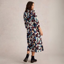 Load image into Gallery viewer, White Stuff Rua Midi Jersey Shirt Dress | Plum Print
