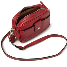 Load image into Gallery viewer, dR Amsterdam Leather Crossbody Bag | Tango Red
