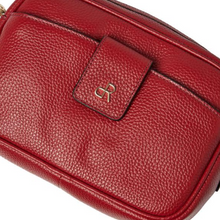 Load image into Gallery viewer, dR Amsterdam Leather Crossbody Bag | Tango Red
