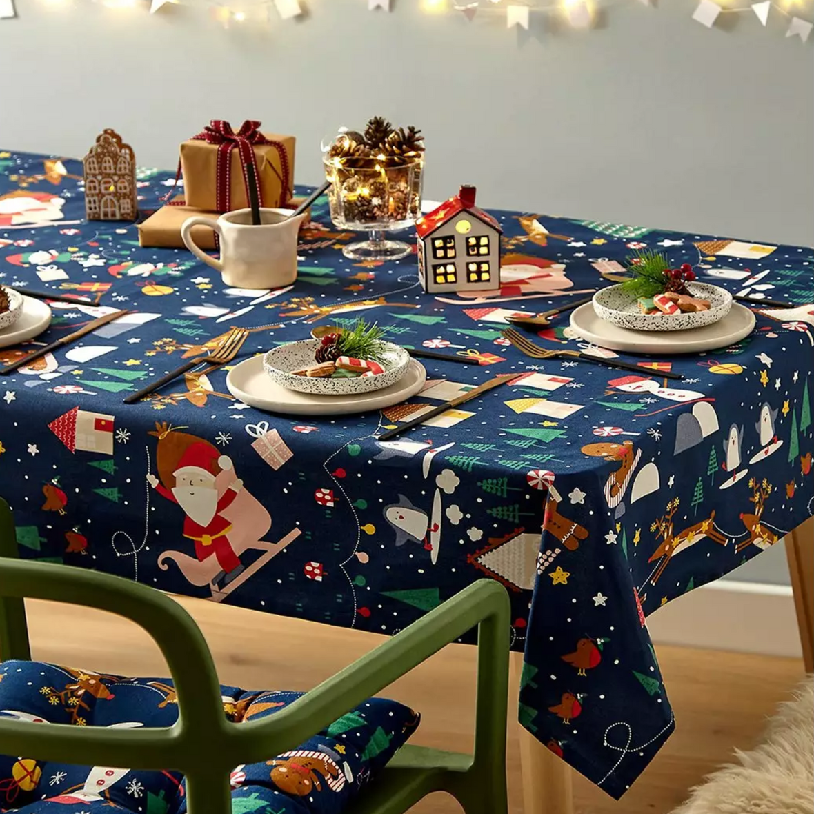 Santas Wonderland Table Cloth