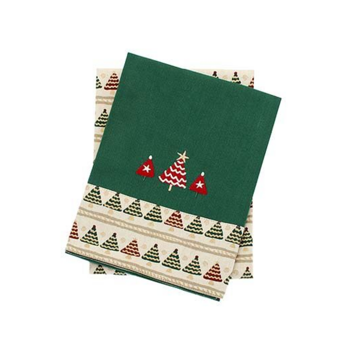 Christmas Tree Stripe Tea Towels | 2 Pack